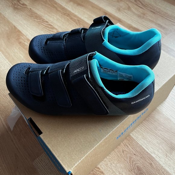 NIB Women's Shimano RC 1 Road Cycling Dynalast SPD Cycling Shoes Cleats 39 7 - Picture 3 of 6